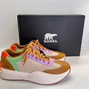 Sorel Ona BLVD Classic Size 7.5 Waterproof Multicolor Leather Suede Sneakers